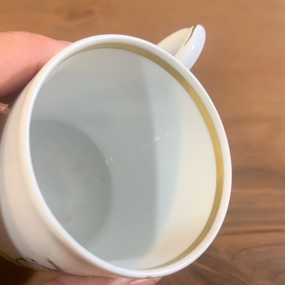 Small Cup carriage coach Scroll-Arched vintage Paris porcelain Made In Portugal - Picture 8 of 13